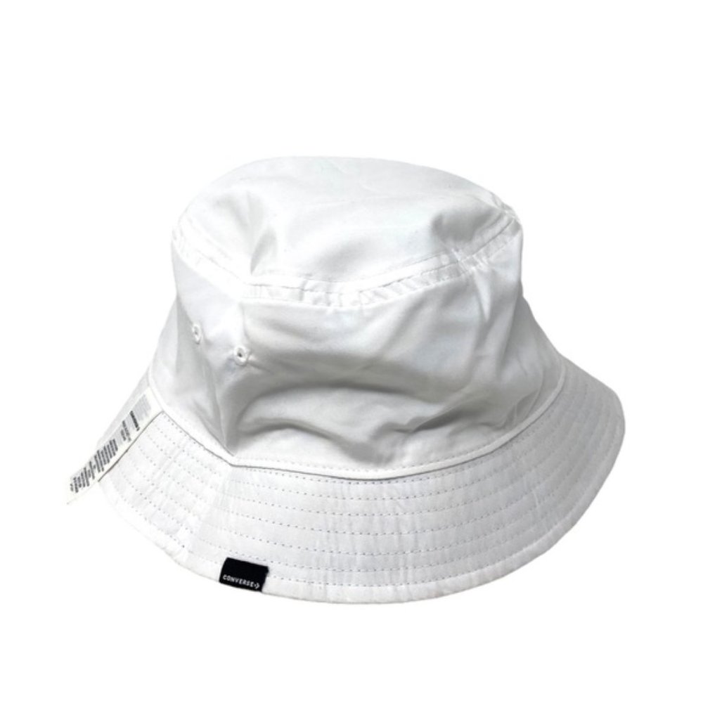 🔥HOT SALE🔥Converse Reversible Bucket Hat Multi White Canvas 10021446-102 - Picture 2 of 6